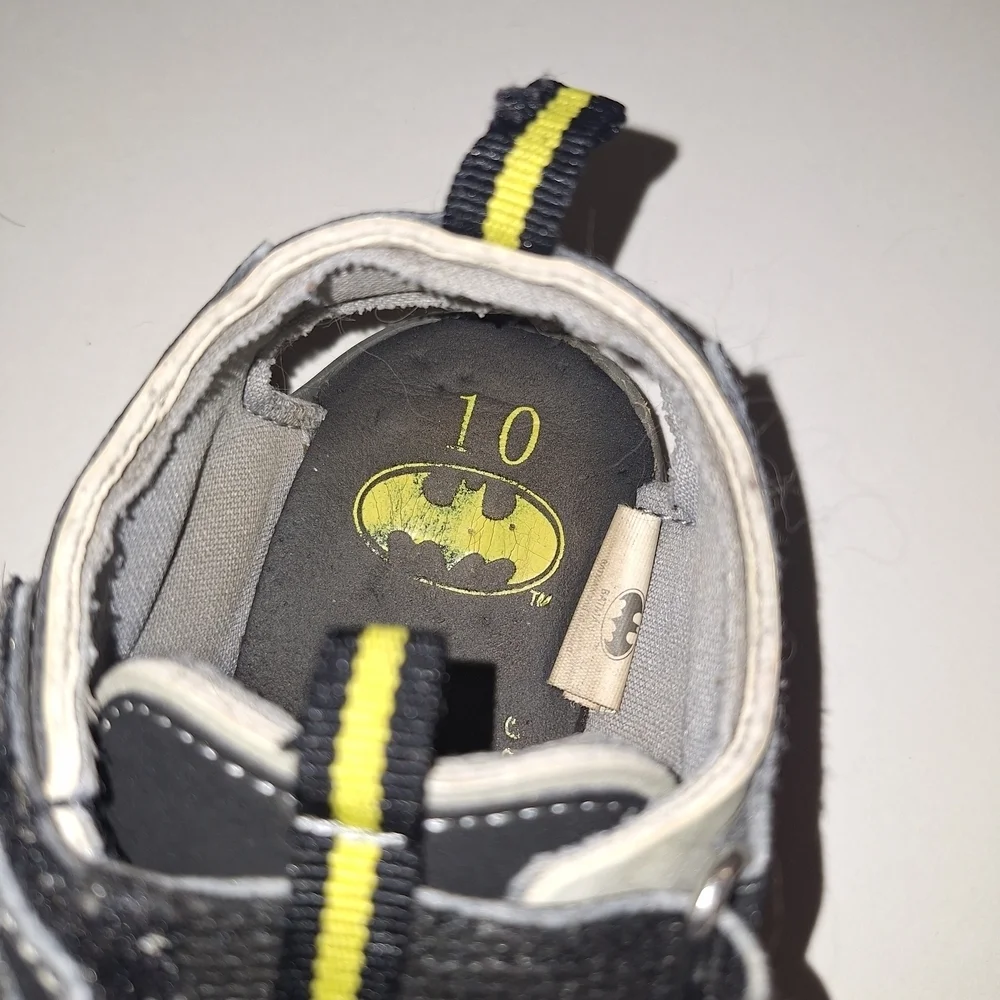 Batman Kids Sandals - Black, Yellow, and Blue
